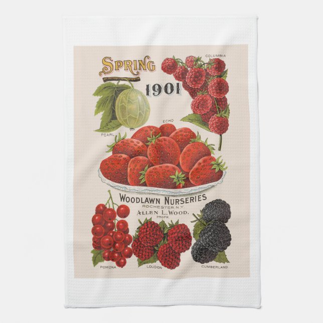 Vår bär kökshandduk (Vertikal)