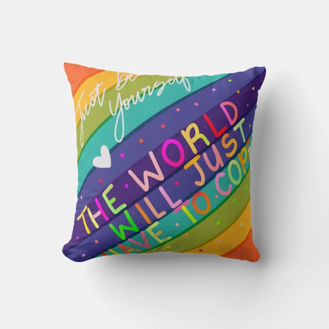 Var bara dig själv kudde (Framsida)