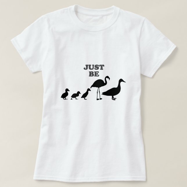 Var bara din Anka Flamingo Silhouette Shirt T (Design framsida)