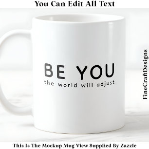 Var bara du 070 Inspirerande Motiverande Citat  Kaffemugg