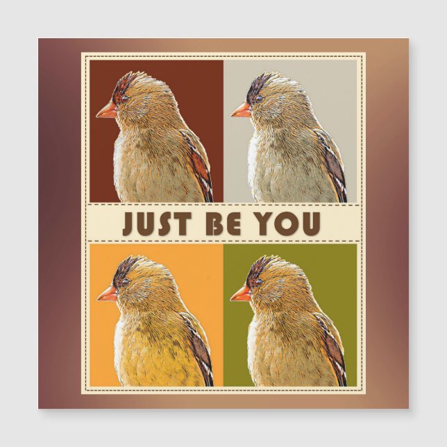 Var bara du - Uppmuntringskort (Framsida)