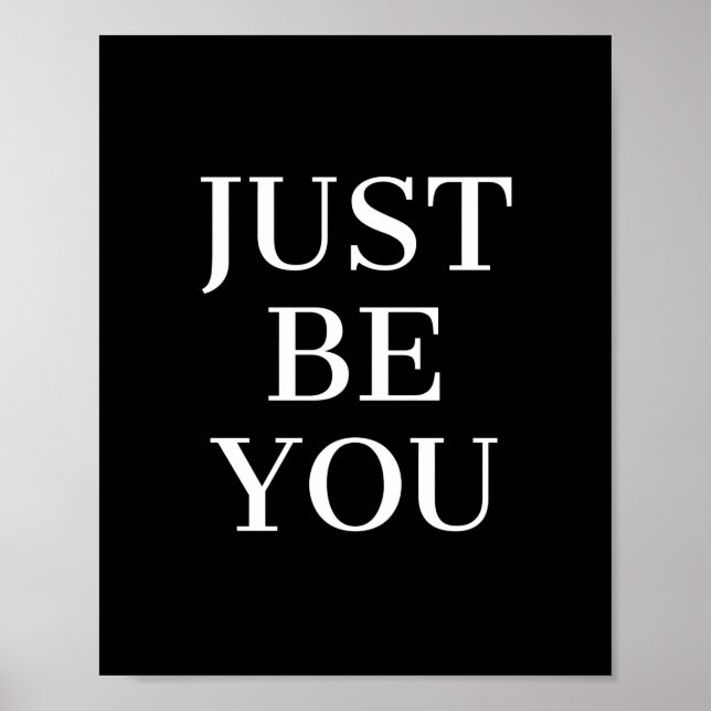 Var bara en Motiv citat Poster (Framsidan)