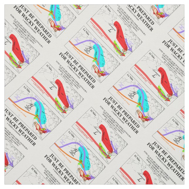 Var bara förberedd på Wacky Weather Tyg (Provkarta)