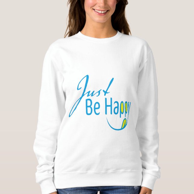Var bara Lycklig T Shirt (Framsida)