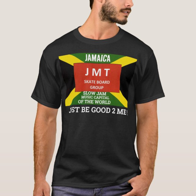 VAR BARA SNÄLL MOT MIG. JMT Basic Dark T-Shirt (Framsida)