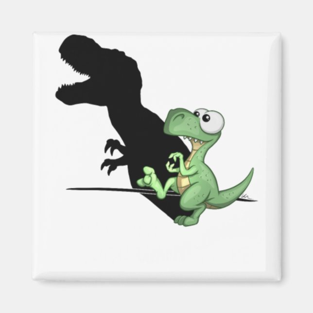 Var bara Spelar ingen roll Dinosaur T-Rex Funny Di Magnet (Framsidan)