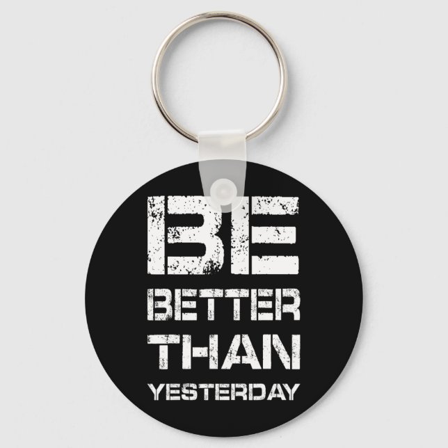 Var Bättre Träningsgym Motivation Viktlyftning Kro Nyckelring (Framsida)