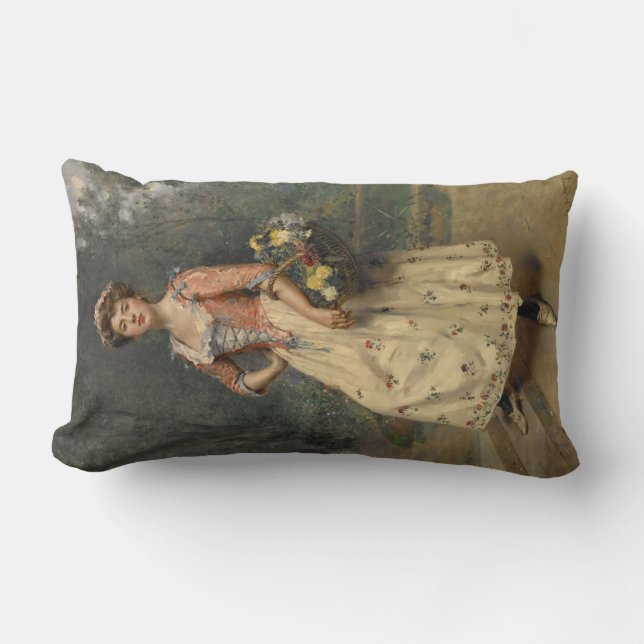 Vår Beauty (av Raimundo de Madrazo y Garreta) Lumbarkudde (Framsida)