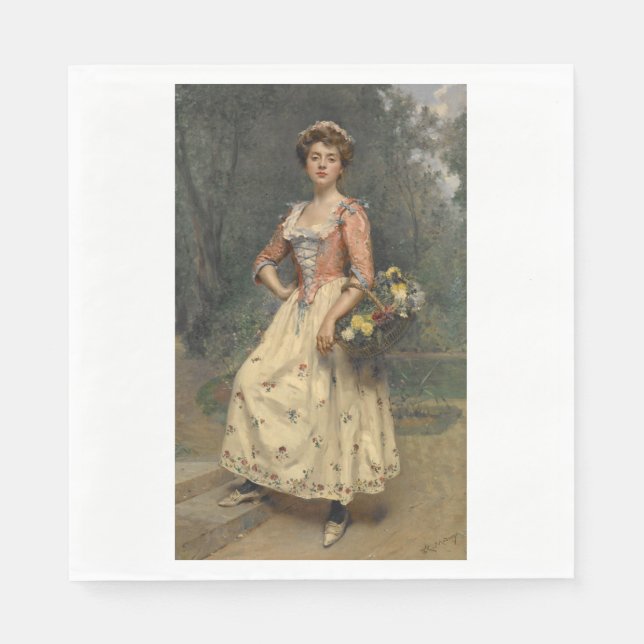 Vår Beauty (av Raimundo de Madrazo y Garreta) Pappersservett (Framsidan)