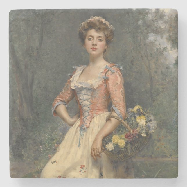 Vår Beauty (av Raimundo de Madrazo y Garreta) Stenunderlägg (Framsidan)