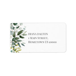 VÅR BEAUTY BOTANICAL GREENERY Gräns Adressetikett