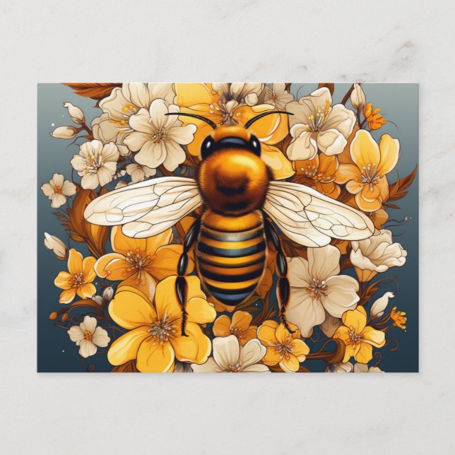 VÅR BEE POSTCARD VYKORT (Framsida)