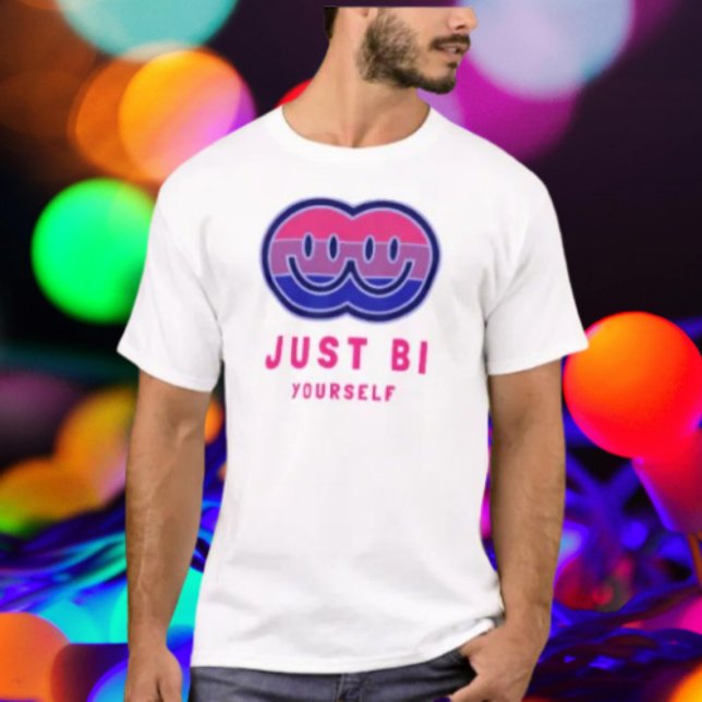 Var Bi Dig Själv: Uppkopplad Leende T-shirt (Skapare uppladdad)