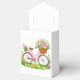 Vår Bicycle with Flowers and Bird Presentaskar