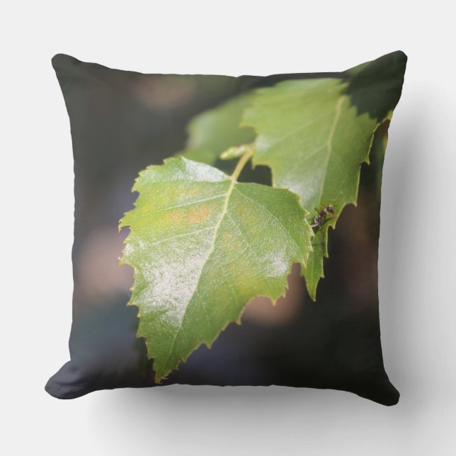 Vår Birch Löv out-door accent Pillow Kudde (Framsida)