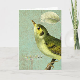 Vår Bird, födelsedagen Kort