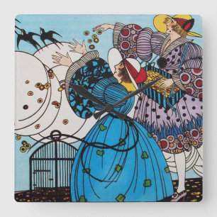 VÅR BIRDS/BEAUTY MODE COSTUME DESIGNER FYRKANTIG KLOCKA