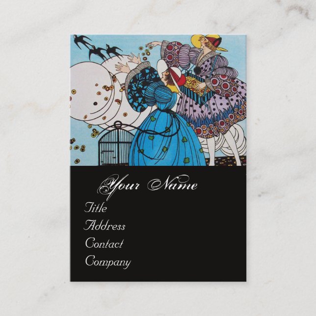 VÅR BIRDS/BEAUTY MODE COSTUME DESIGNER VISITKORT (Framsida)