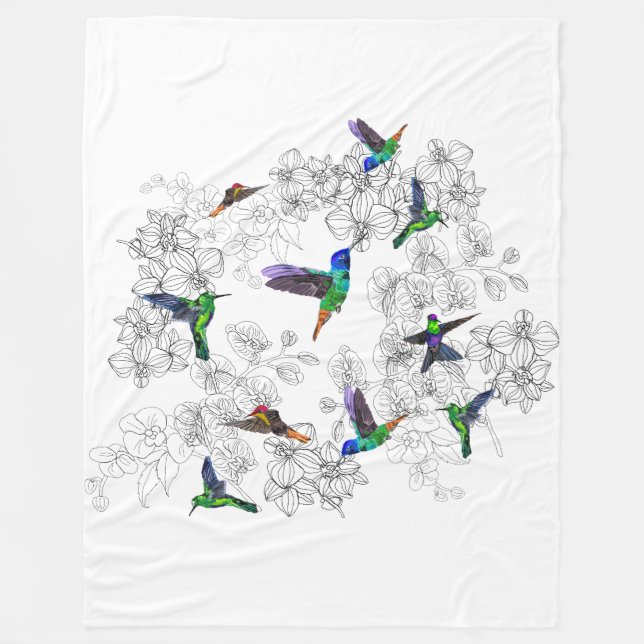 Vår Birds Fleece Blanket (Framsidan)