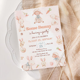 Vår Birthday i Bunny Påskägg Inbjudningar
