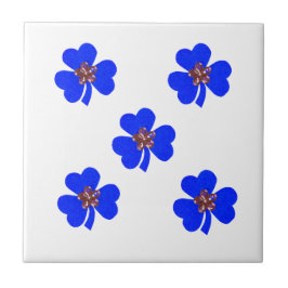 Vår blå, blå klöver för köket kakelplatta