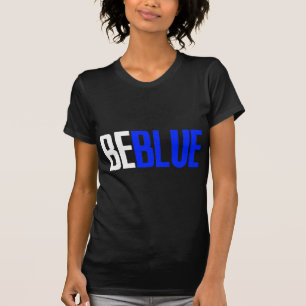 Var blått tee shirt
