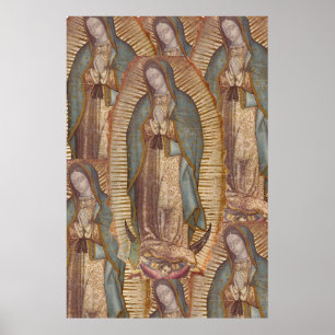 VÅR BLESSED MOR AV GUADALUPE (XTRA LRG 40X60) POSTER