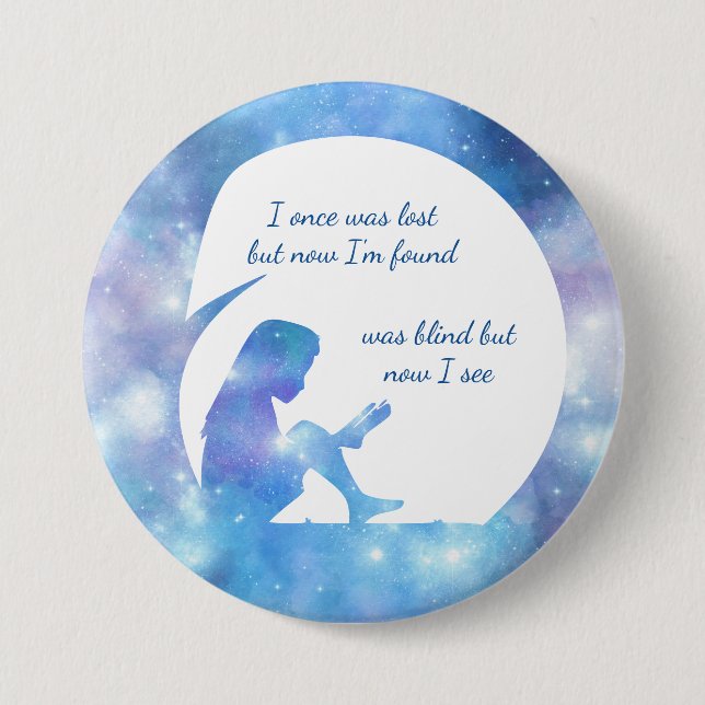 Var Blind, men nu ser jag - knapp (Framsida)