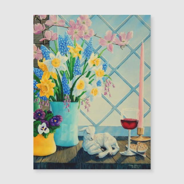 Vår blombukett, Guds lamm, vin/bröd (Framsida)