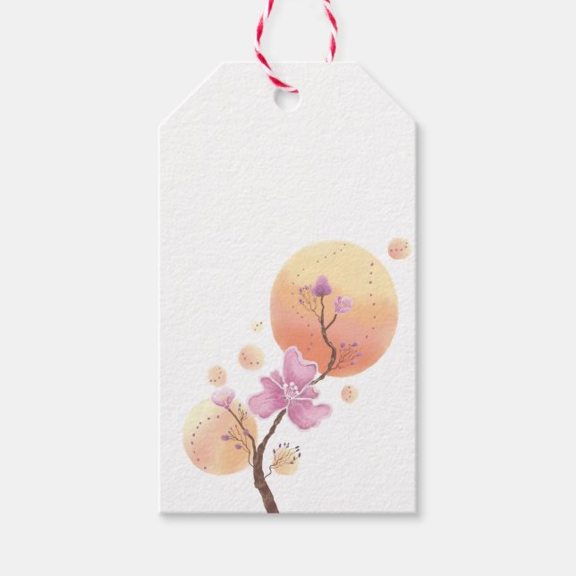 vår blomdag Mor Presentetikett (Framsidan)