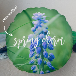 Vår blomma (druvhyacint) Dekorativ kudde
