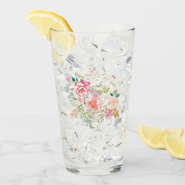 vår blomma glaskopp (Framsida Ice)