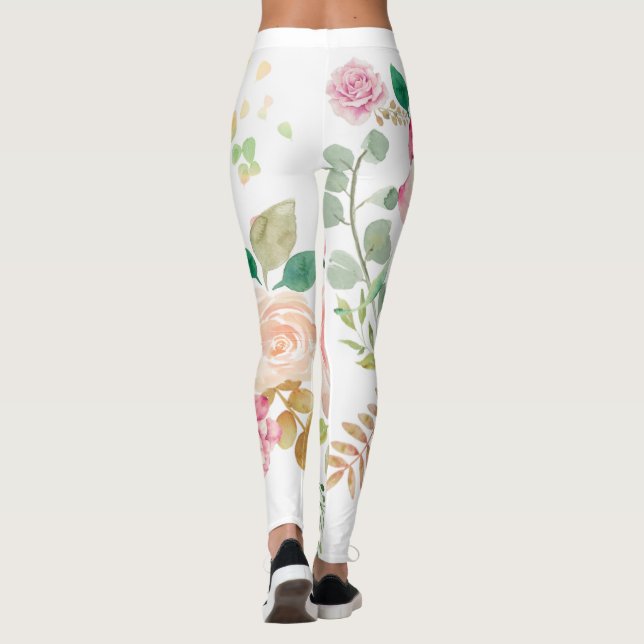 vår blomma leggings (Baksida)