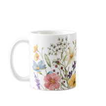 Vår blomma med drakfluga