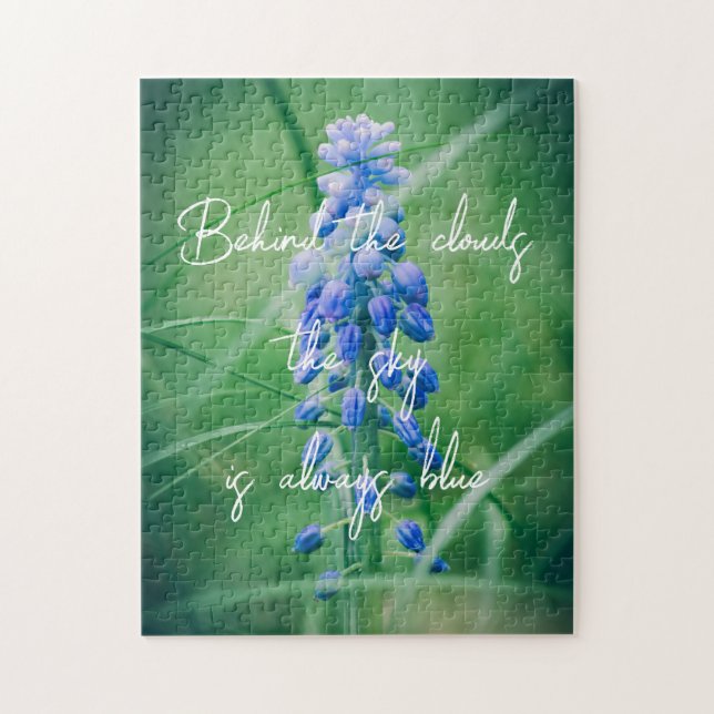 Vår blomma (vinhyacint) pussel (Vertikal)