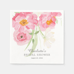Vår Blommar Blommigt Möhippa Napkins Pappersservett