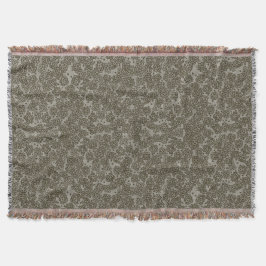 Vår Blommar, gråskala, blommönster Mysfilt