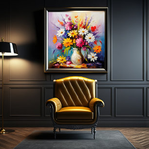 Vår Blommar i blomman, Arrangemang konst i blomman Poster