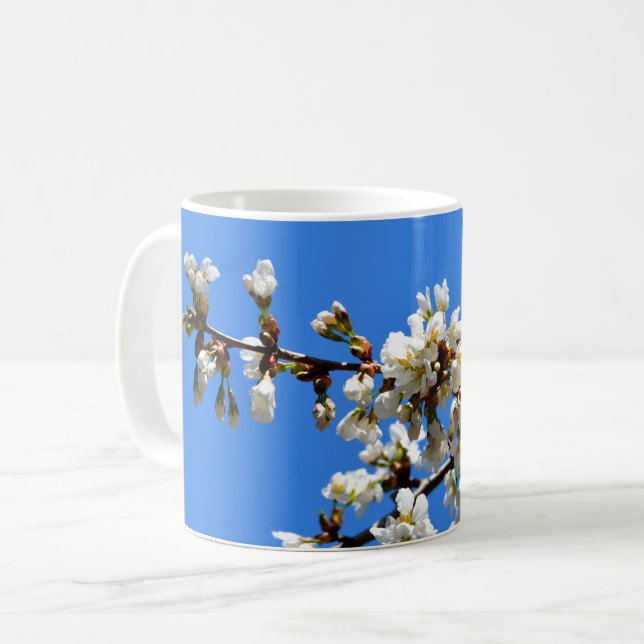 vår blommar kaffe mugg (Framsida vänster)