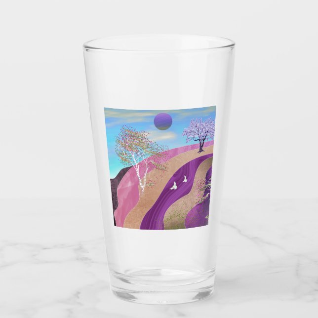 Vår Blommar liggande Glaskopp (Framsida)