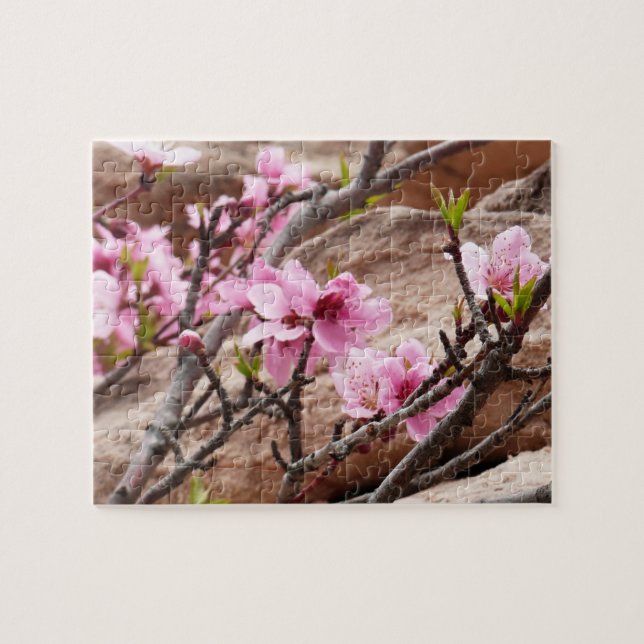 Vår Blommar på Zion Sten Pussel (Horisontell)