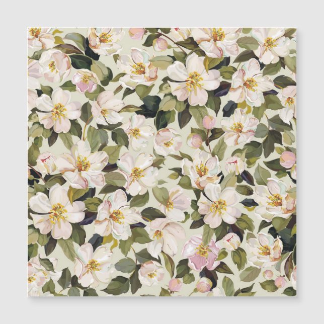 Vår Blommar Träd Grenar Mönster (Framsida)