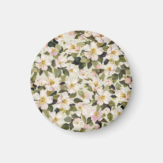 Vår Blommar Träd Grenar Mönster Magnet
