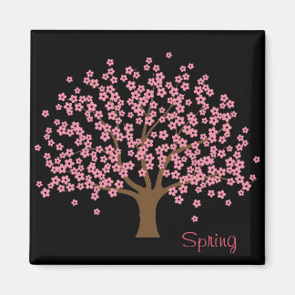 Vår Blommar Träd Magnet