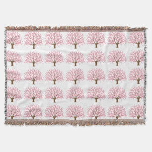 Vår Blommar Träd Mysfilt