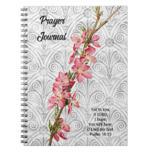 Vår Blommar Vintage Stil Prayer Journal Anteckningsbok