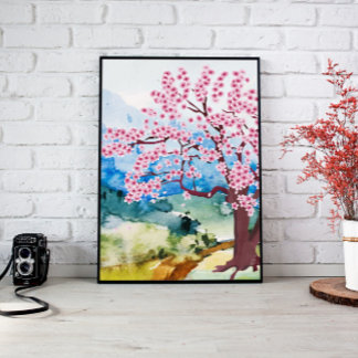 Vår Blommar Wall Art Canvas