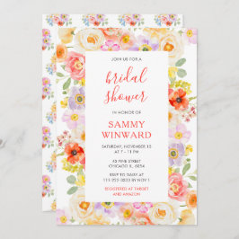 Vår Blommar Wildblommor Möhippa Inbjudningar