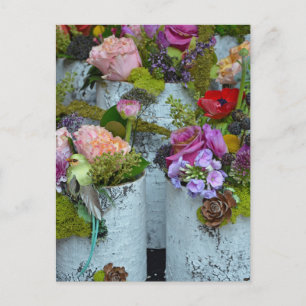 Vår blommigt-arrangemang vykort