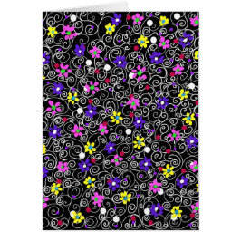 Vår Blommigt Art Hälsningskort